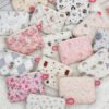 Cartoon Quilted Makeup Bag Mini Cosmetic Pouch Cute Padded Organizer Coin Purse Travel Storage Bag